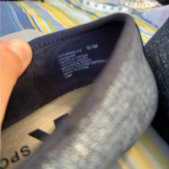 Anne Klein Sport Blue Flats with Gold Buckle - Picture 8 of 11